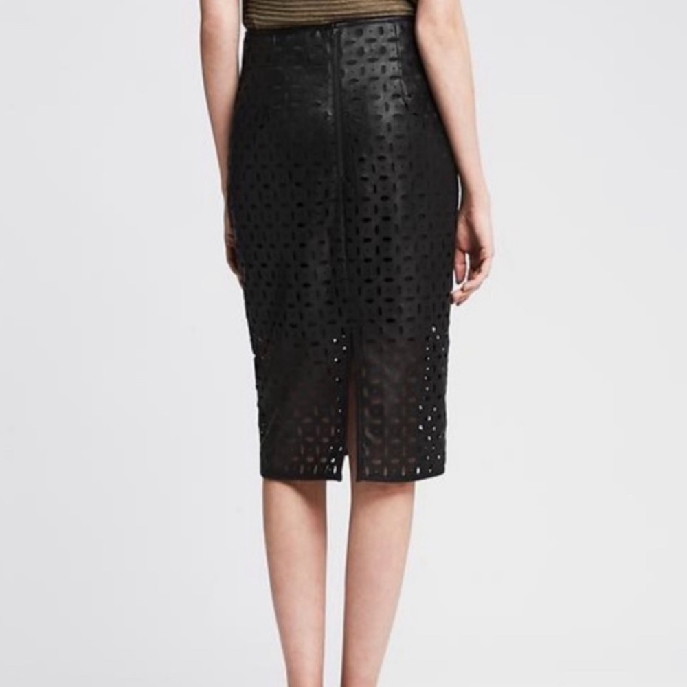 Banana Republic Faux Leather Pencil Skirt